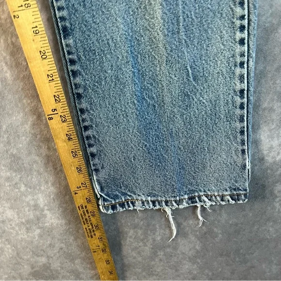 🔺SOLD🔺Vintage Levis 517 Mens Size 32 x 32 Bootcut Denim Jeans Pants Blue Worn - Picture 12 of 12